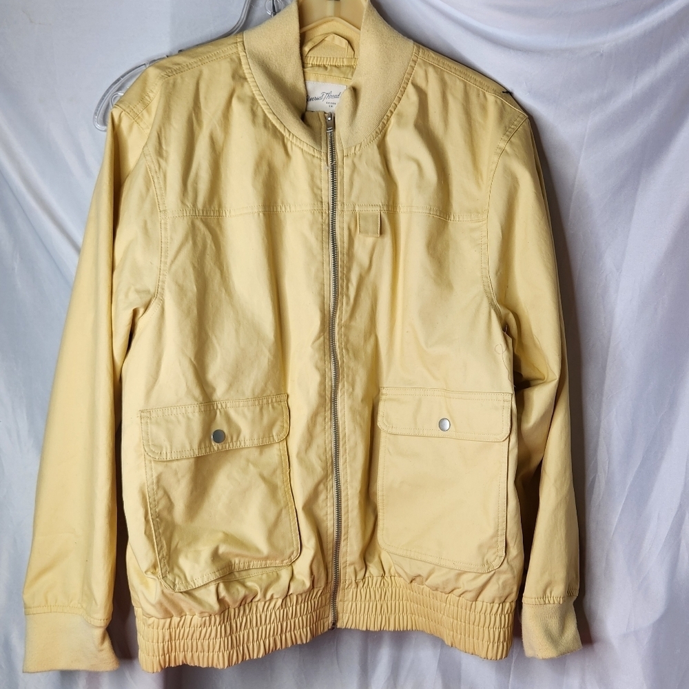 Universal Thread Yellow Cargo Bomber Jacket XXL - Picture 4 of 16